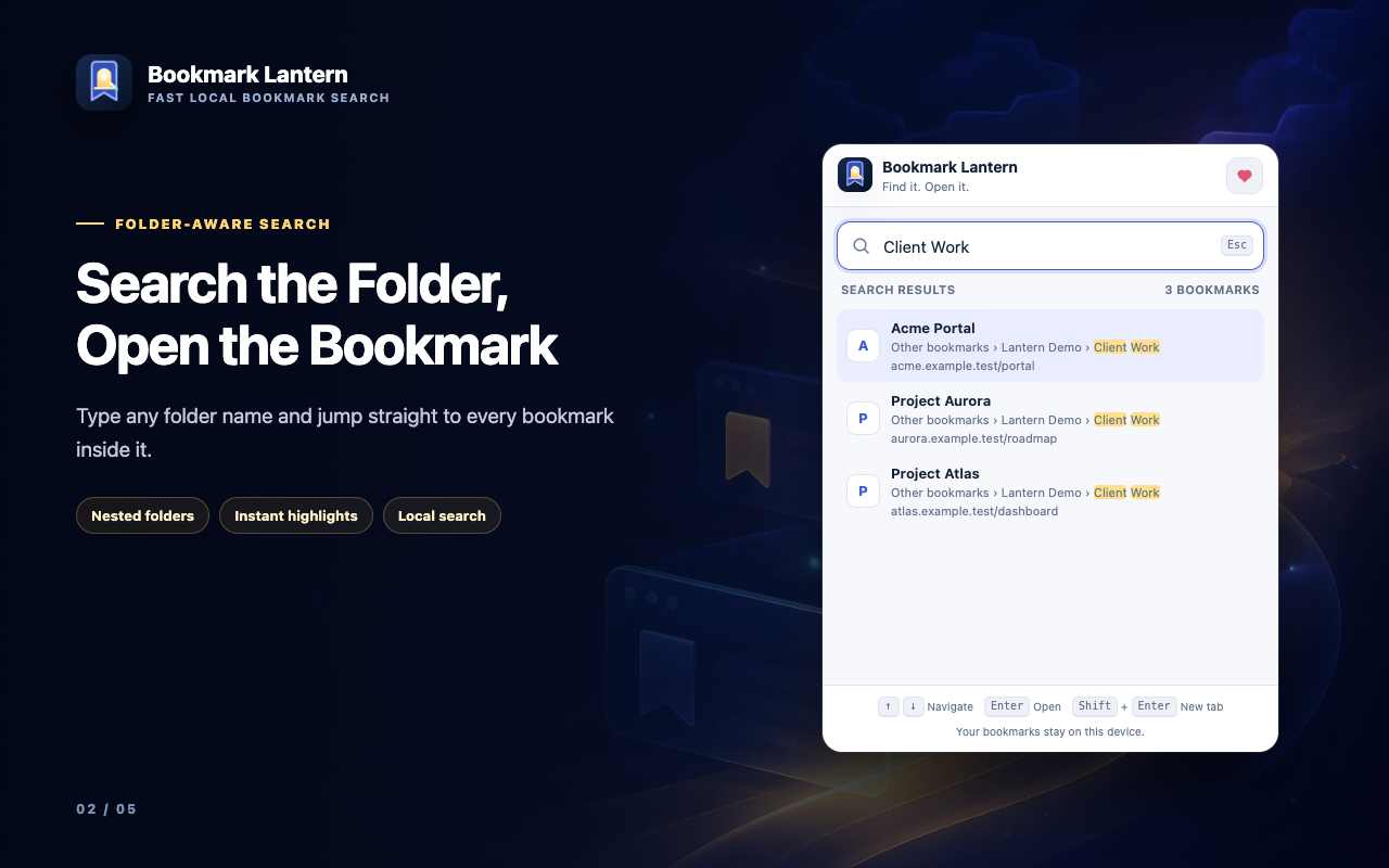 Bookmark Lantern finding bookmarks by the Client Work folder path